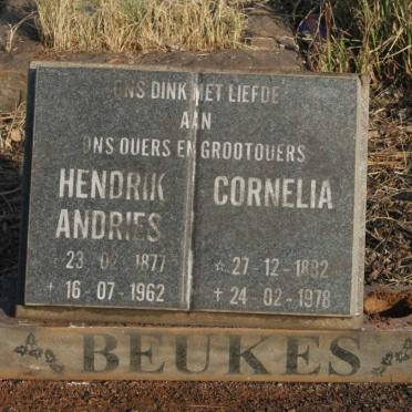 BEUKES Hendrik Andries 1877-1962 & Cornelia 1882-1978