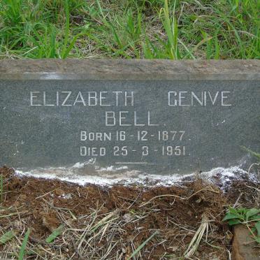 BELL Elizabeth Genive 1877-1951