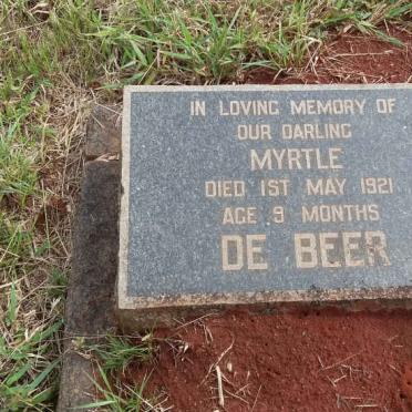 BEER Myrtle, de -1921