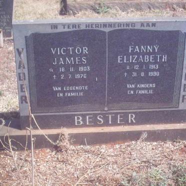 BESTER Victor James 1903-1976 &amp; Fanny Elizabeth 1913-1990