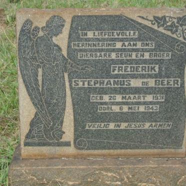 BEER Frederik Stephanus, de 1931-1943