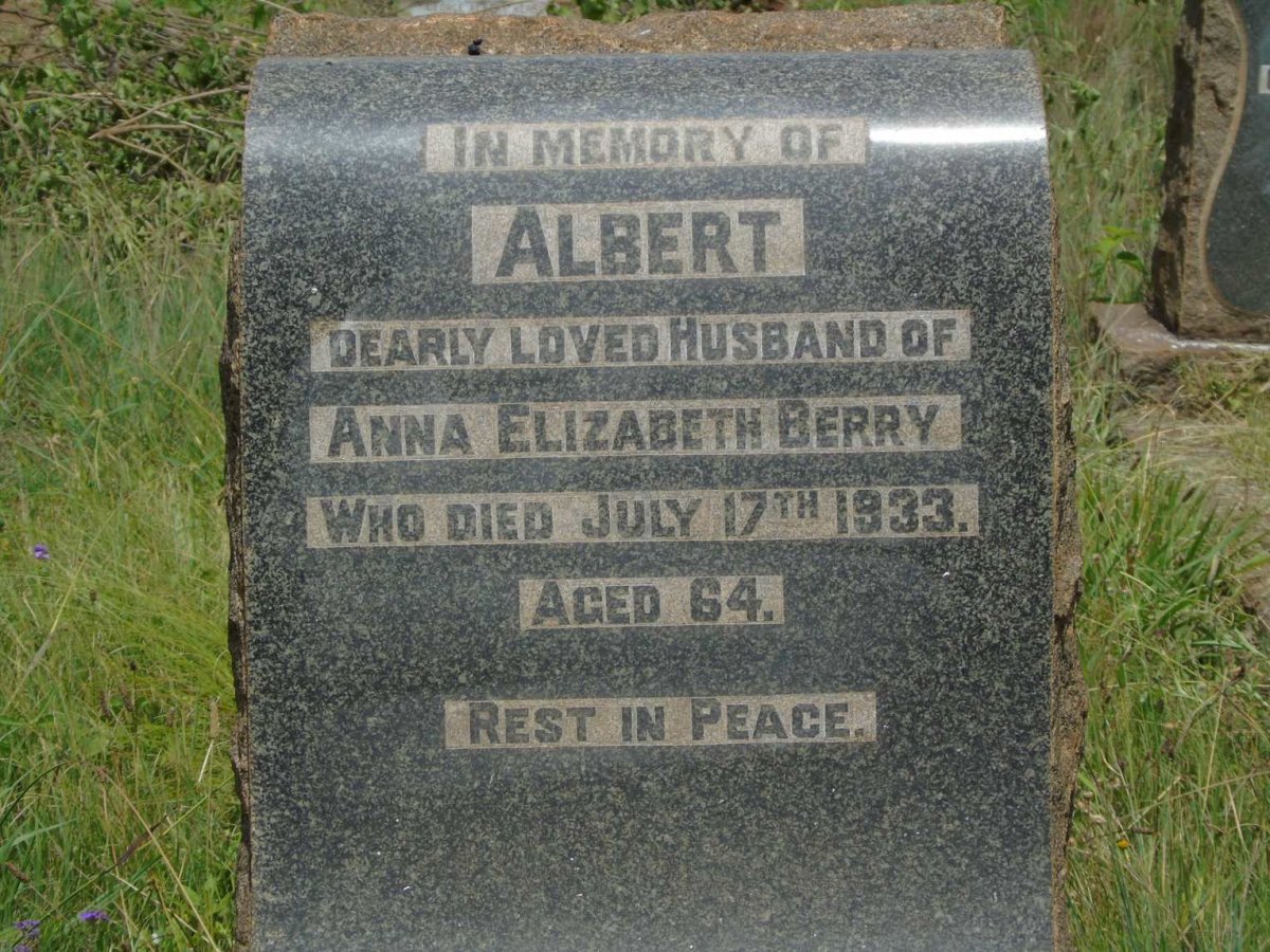 BERRY Albert -1933