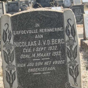 BERG Nicolaas J., v.d. 1932-1953