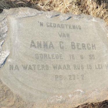 BERGH Anna C. -1955