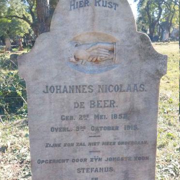 BEER Johannes Nicolaas, de 1852-1915 &amp; Petronella Sophia BARNARD 1853-1935