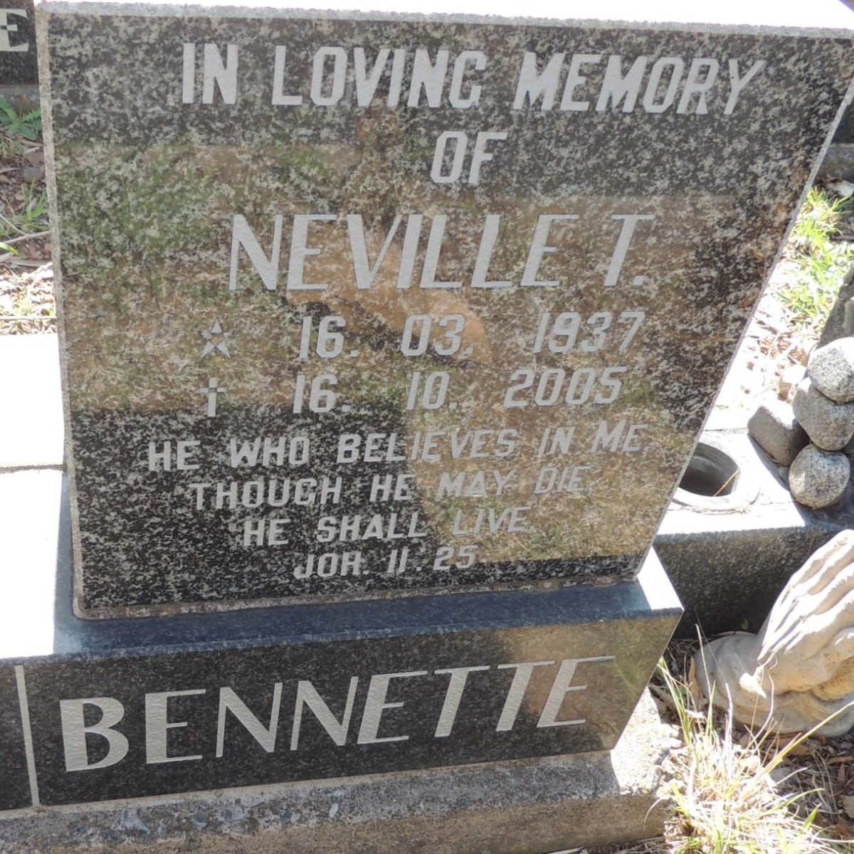 BENNETTE Neville T. 1937-2005
