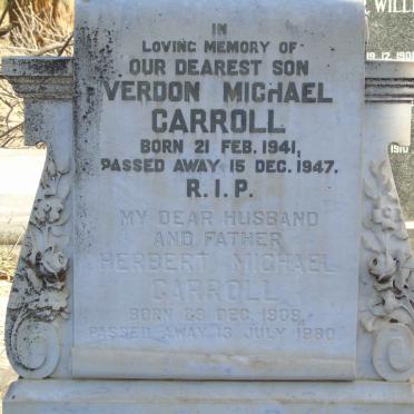 CARROLL Verdon Michael 1941-1947