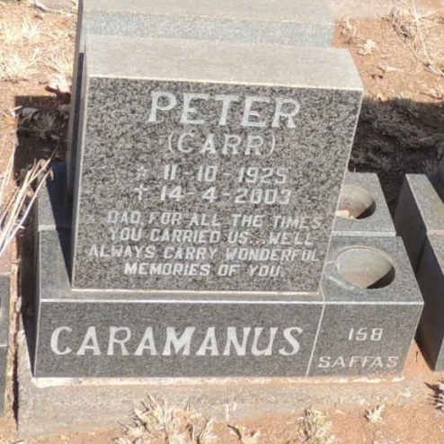 CARAMANUS Peter 1925-2003