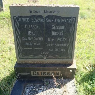 CLISSON Alfred Edward -1951 &amp; Kathleen Marie WELCH -1952