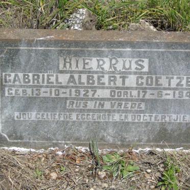 COETZEE Gabriel Albert 1927-1949