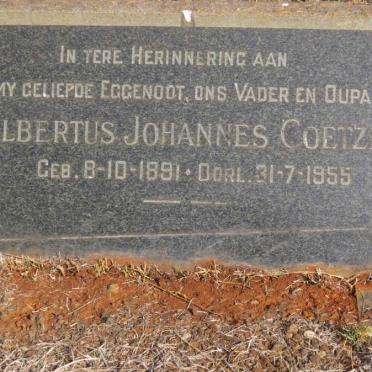 COETZEE Albertus Johannes 1891-1955