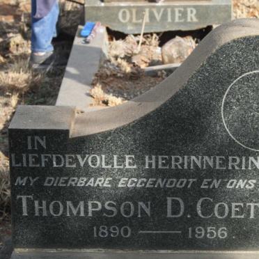 COETZEE Thompson D. 1890-1956