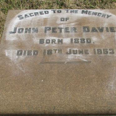 DAVIES John Peter 1880-1953