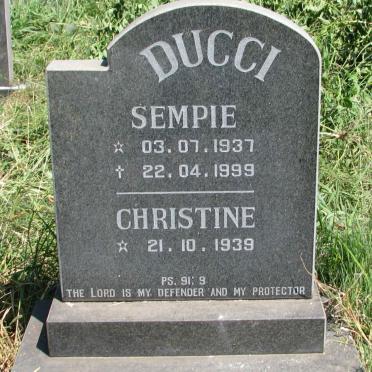 DUCCI Sempie 1937-1999 &amp; Christine 1939-