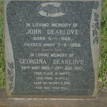 DEARLOVE John 1865-1956 & Georgina 1865-1947