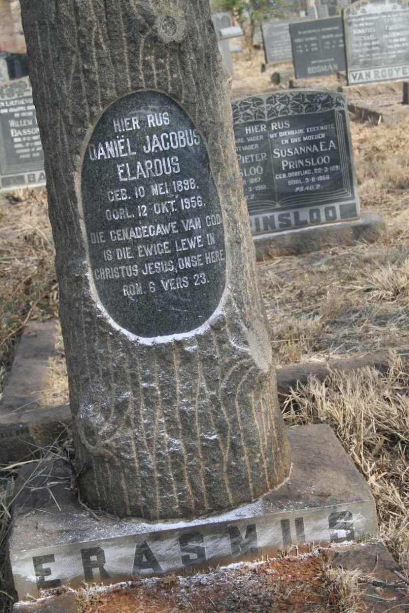 ERASMUS Daniel Jacobus Elardus 1898-1956