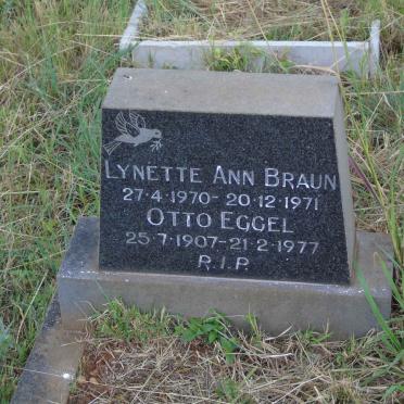 EGGEL Otto 1907-1977 :: BRAUN Lynette Ann 1970-1971 