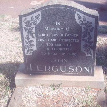 FERGUSON John 1903-1980