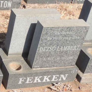 FEKKEN Dezso Lambert 1971-1996