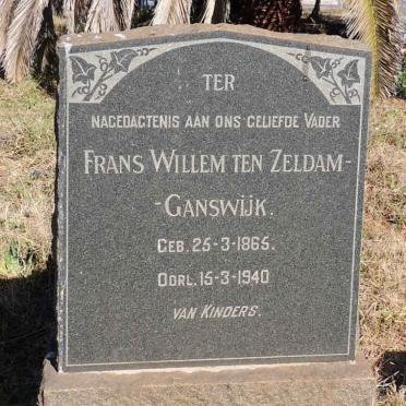 GANSWIJK Frans Willem, TEN ZELDAM-  1865-1940