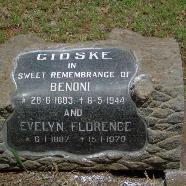 GIDSKE Benoni 1883-1944 & Evelyn Florence 1887-1979