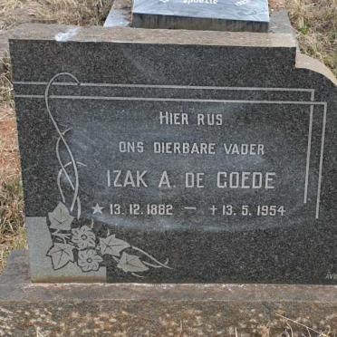 GOEDE Izak A., de 1882-1954