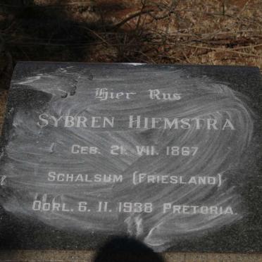 HIEMSTRA Sybren 1867-1938