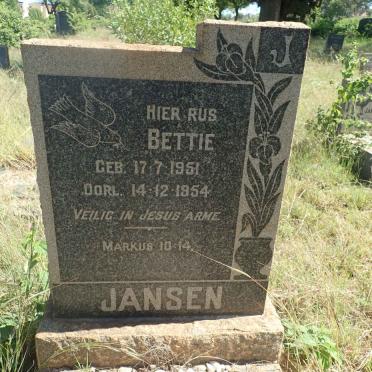JANSEN Bettie 1951-1954