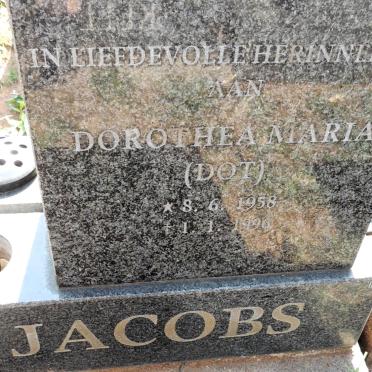 JACOBS Dorothea Maria 1958-1996