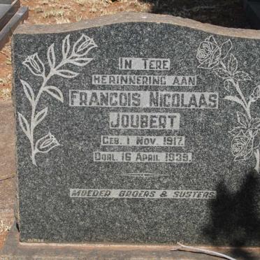 JOUBERT Francois Nicolaas 1917-1939