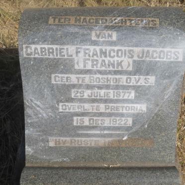 JACOBS Gabriel Francois 1877-1922