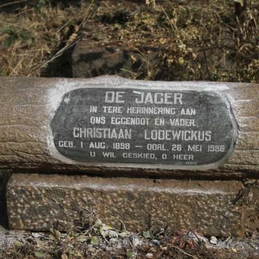 JAGER Christiaan Lodewickus, de 1898-1956
