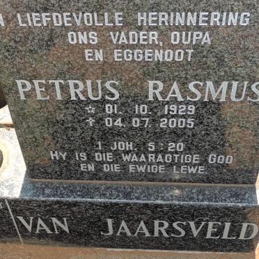 JAARSVELD Petrus Rasmus, van 1929-2005