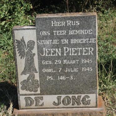 JONG Jeen Pieter, de 1945-1945