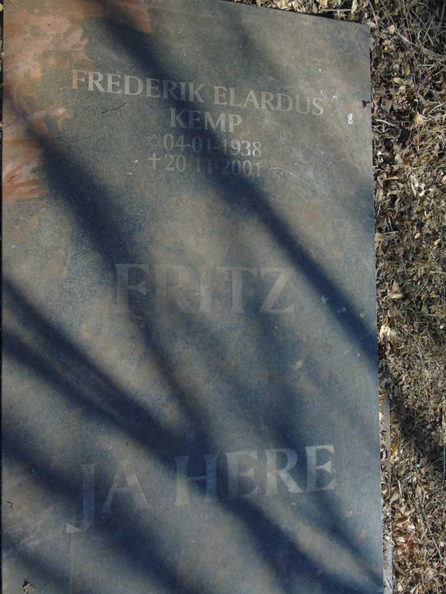 KEMP Frederik Elardus 1938-2001