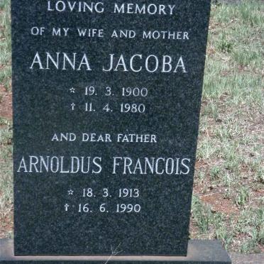 KILIAN Arnoldus Francois 1913-1990 &amp; Anna Jacoba 1900-1980