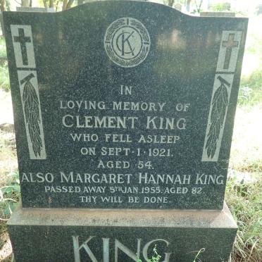 KING Clement -1921 :: KING Margaret Hannah -1955