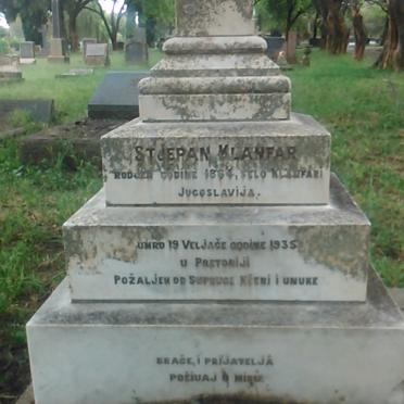 KLANFAR Stejepan 1864-1935