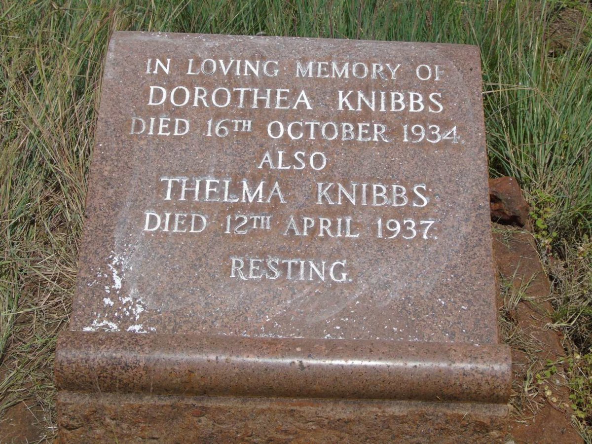 KNIBBS Dorothea -1934 :: KNIBBS Thelma -1937