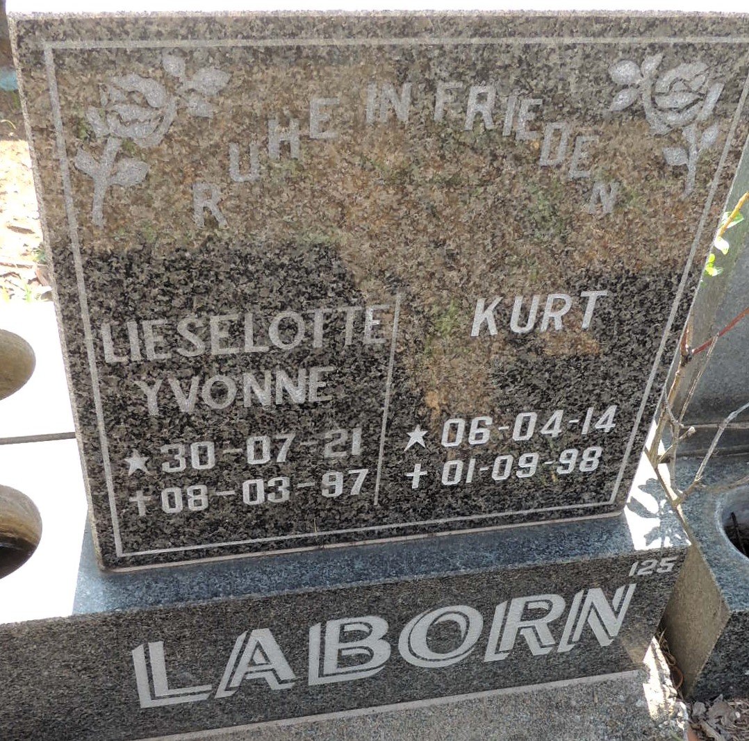 LABORN Kurt 1914-1998 & Lieselotte Yvonne 1921-1997