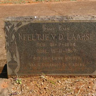 LAARSE Neeltje, v.d. 1894-1957