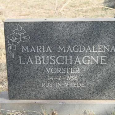 LABUSCHAGNE Maria Magdalena nee VORSTER  -1956