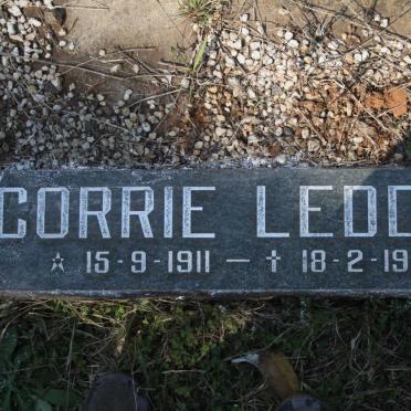 LEDDRA Fred 1911-1992 &amp; Corrie 1911-1993 :: LEDDRA James 1937-1950