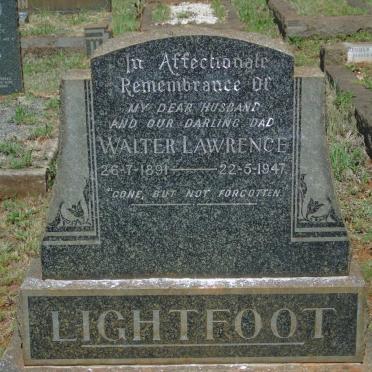 LIGHTFOOT Walter Lawrence 1891-1947