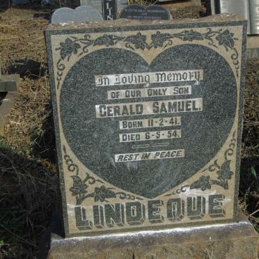 LINDEQUE Gerald Samuel 1941-1954