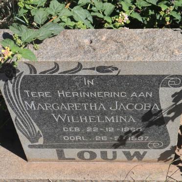 LOUW Margaretha Jacoba Wilhelmina 1860-1937