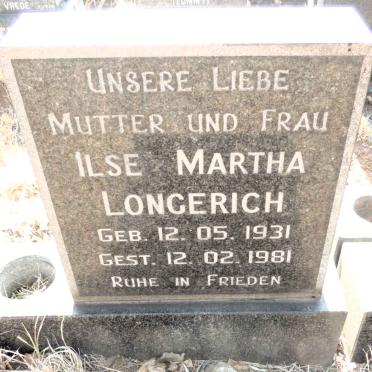 LONGERICH Ilse Martha 1931-1981
