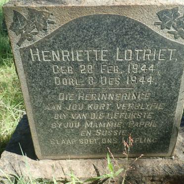 LOTRIET Henriette 1944-1944
