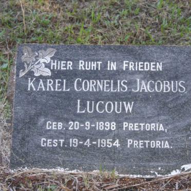 LUCOUW Karel Cornelis Jacobus 1898-1954
