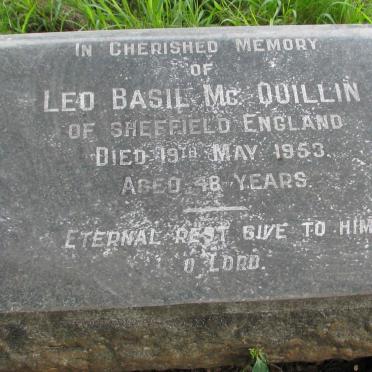 MCQUILLIN Leo Basil -1953 &amp; Joyce 1900-1971